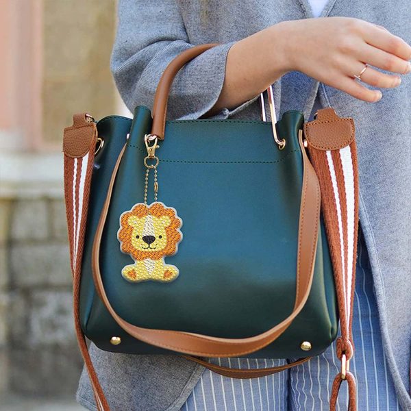 5D Diamond Painting Keychain with Animals 5 Pieces Discount - Image 4