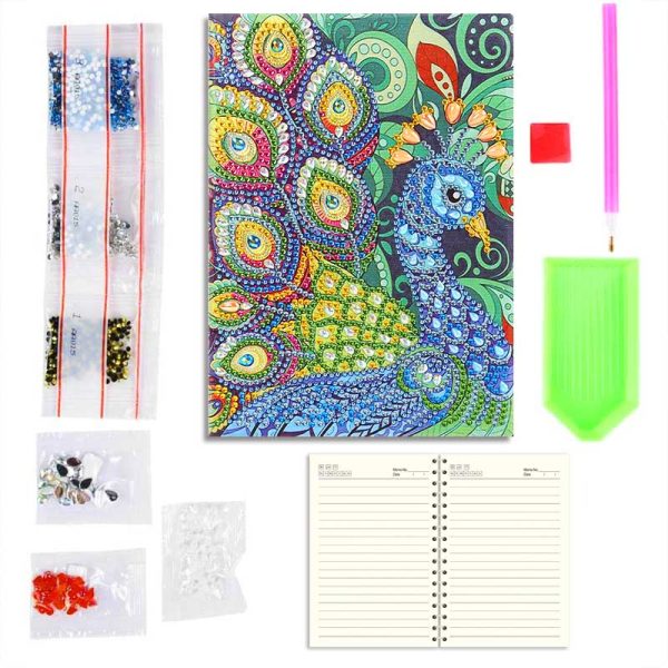 Diamond Painting Notebook Peacock Hot on Sale - Image 5