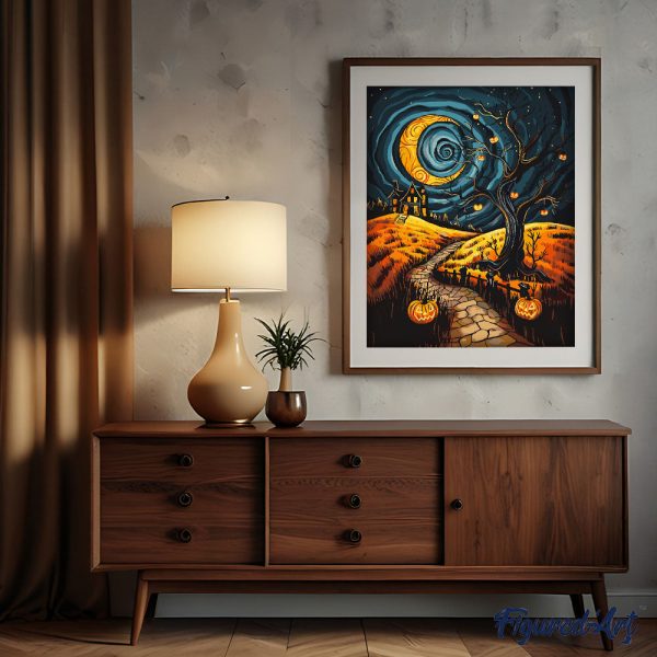 Spooky Moonlit Path Online Sale - Image 3