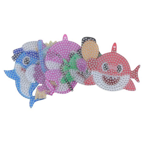 5D Diamond Painting Keychain Underwater Animals 5 Pieces For Sale - Image 5
