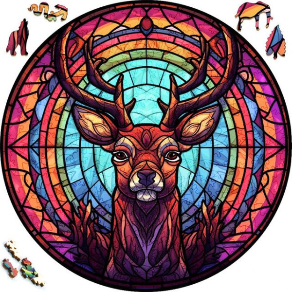 Wooden Puzzle - Dusk Stag Online Sale