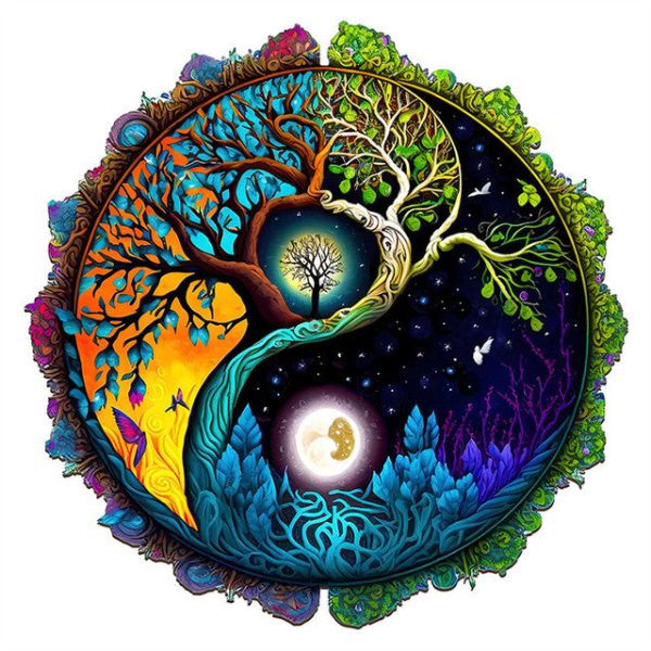 Wooden Puzzle - Time Tree Online Sale