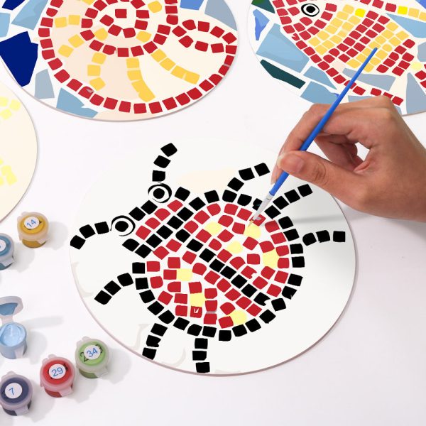 Paint by numbers 8  Placemats (6 pieces) - Decorative Geometric Pattern Sale - Image 5