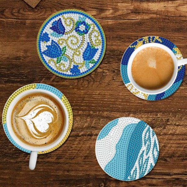 5D Diamond Painting Coaster Plants Online Hot Sale - Image 4