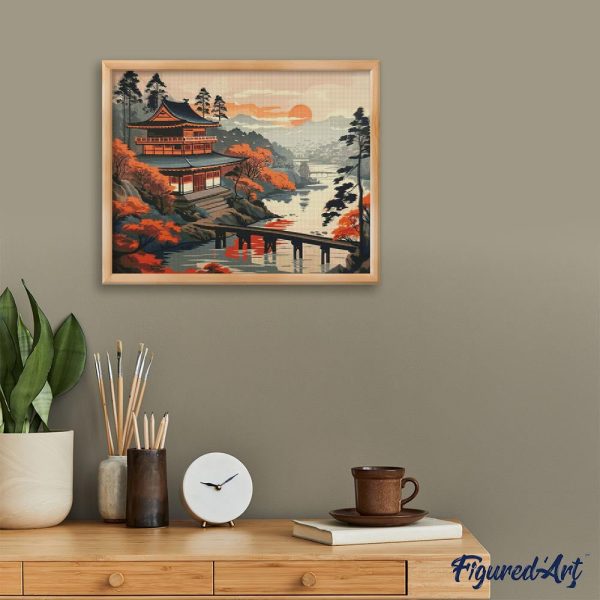 Diamond Painting - Vintage Pagoda View For Cheap - Image 3