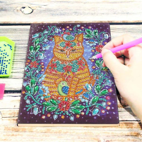 Diamond Painting Notebook Cat Discount - Image 3