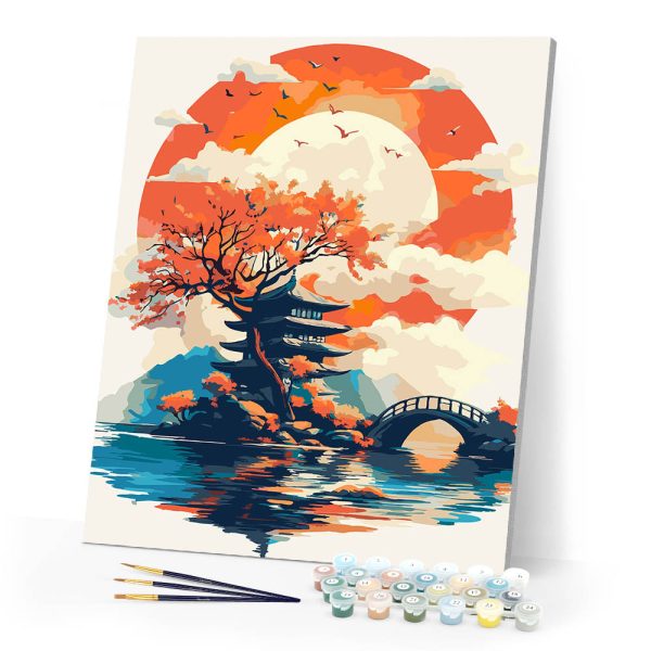 Pagoda Under the Rising Sun Sale