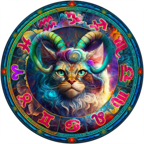 Wooden Puzzle - Aries Cat Hot on Sale
