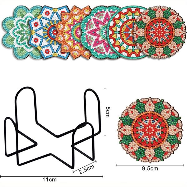 5D Diamond Painting Coaster with Mandala Flowers Fashion - Image 2